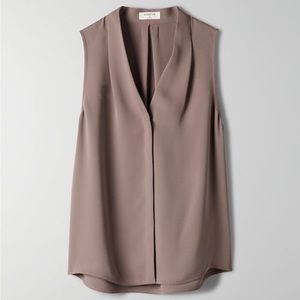 EUC Aritzia Babaton Sleeveless Power Blouse
